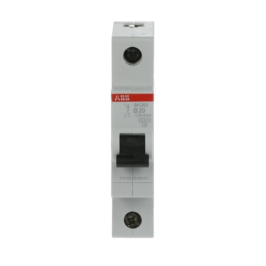2CDS211001R0205 SH201-B20 Miniature Circuit Breaker - 1P - B - 20 A