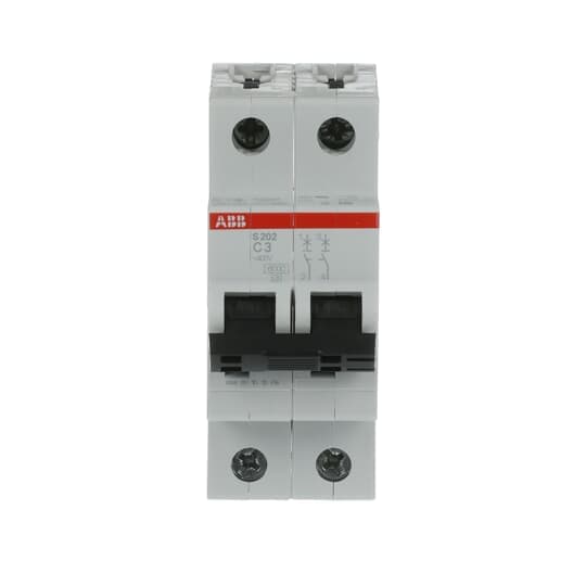 2CDS252001R0034 S202-C3 Miniature Circuit Breaker - 2P - C - 3 A