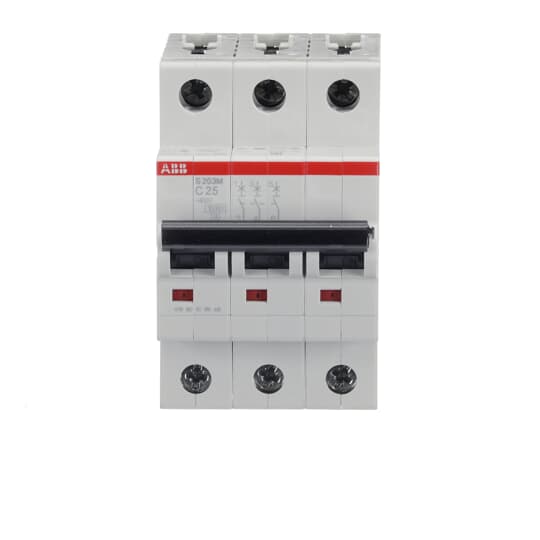 2CDS273001R0254 S203M-C25 Miniature Circuit Breaker - 3P - C - 25 A