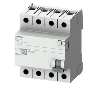 5SZ1644-6YA Residual current operated circuit breaker, 4-pole, type A, In: 40 A, 300 mA, Un AC: 400 V, 4.5 kA
