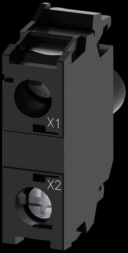 3SU1401-1BF30-1AA0 Siemens LED-Modul mit integrierter LED 230 V AC, gelb, Schraubklemme, für Frontplattenmontage