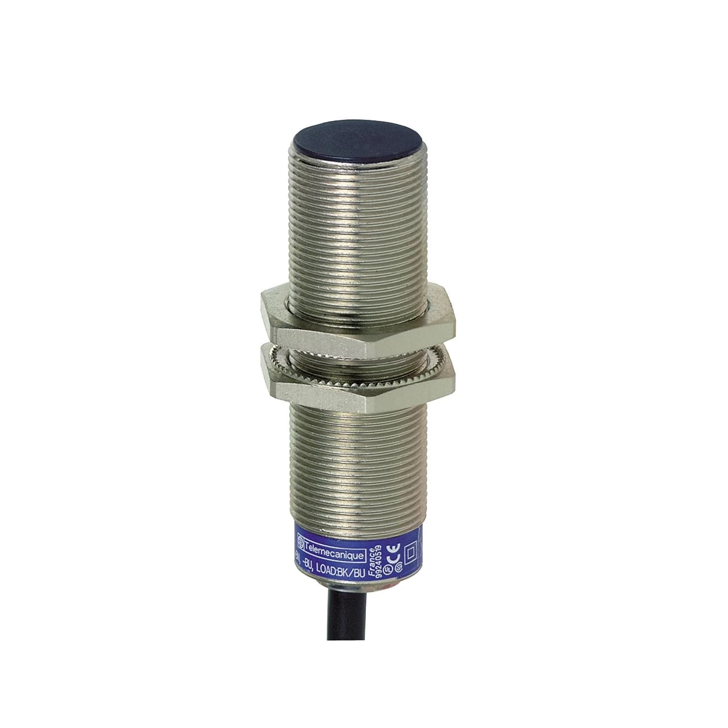 XS2M18KP340 Telemecanique inductive sensor XS2 M18, L60mm, brass, Sn8mm, 12..24VDC, cable 2m