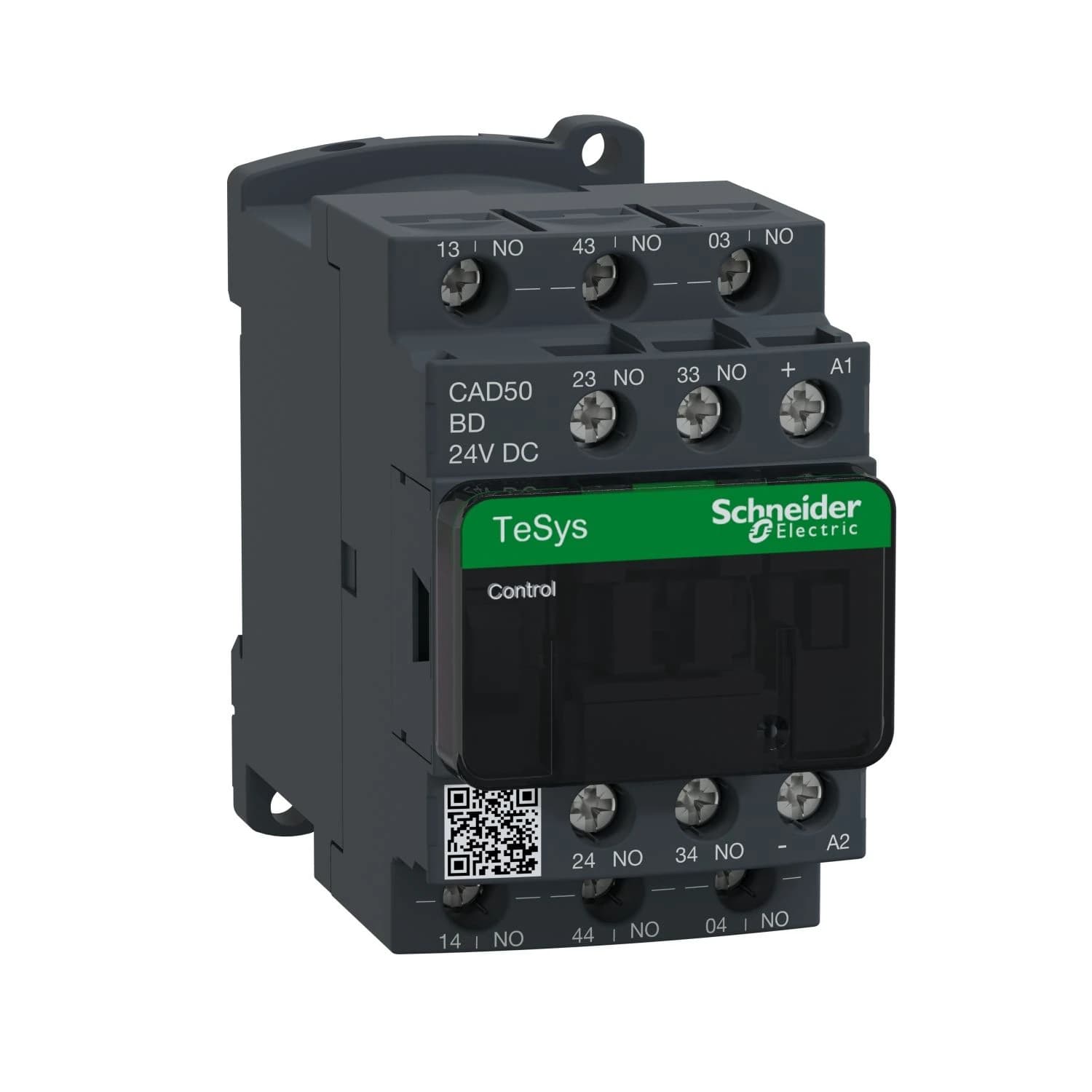 CAD50BD Schneider Electric Ohjausrele, TeSys Deca, 5NO, 0 - 690V, 24VDC vakiokela, ruuvipuristin