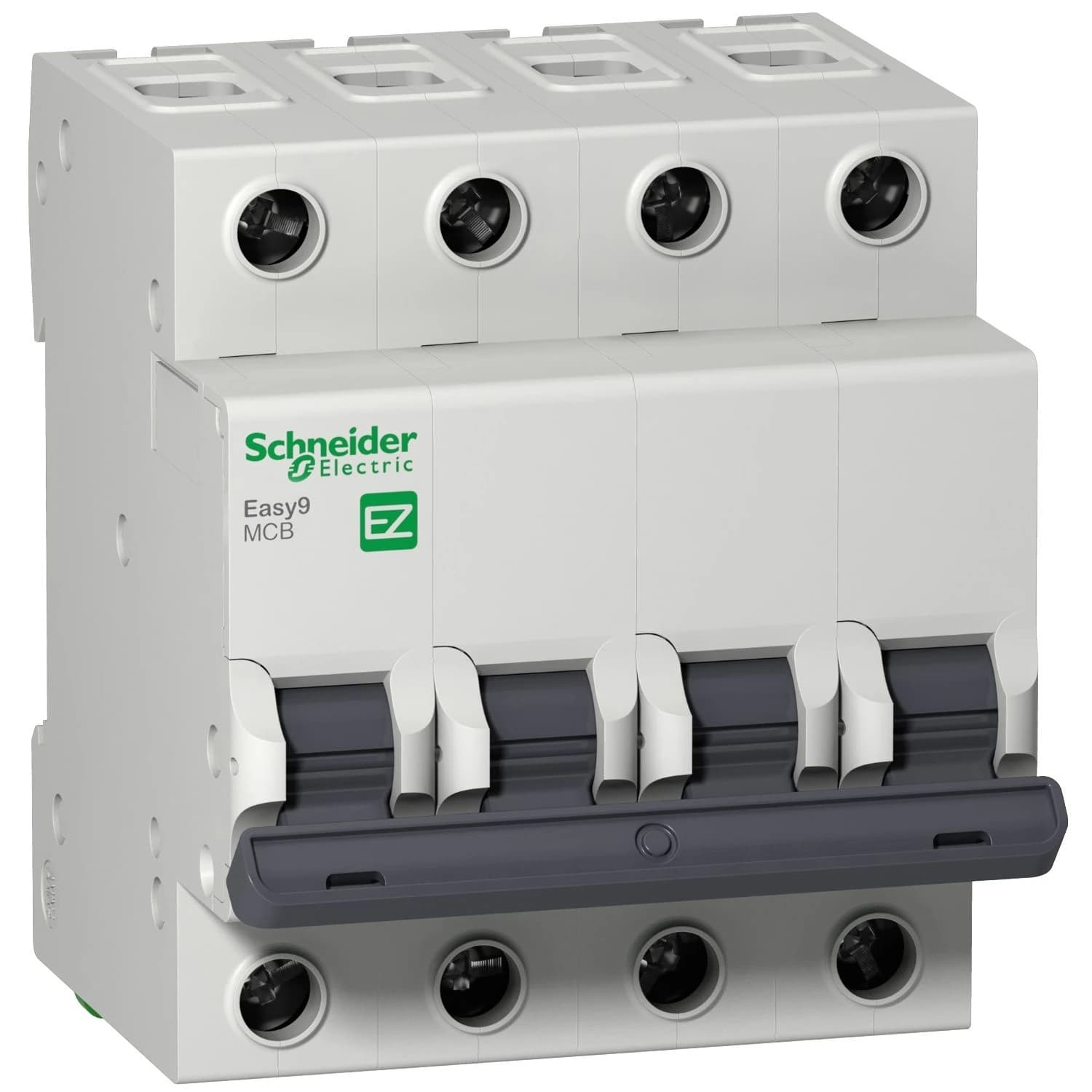 EZ9F43425 Schneider Electric Disjoncteur miniature (MCB), Easy9, 4P, 25 A, courbe C, 3 000 A (CEI/EN 60898-1)