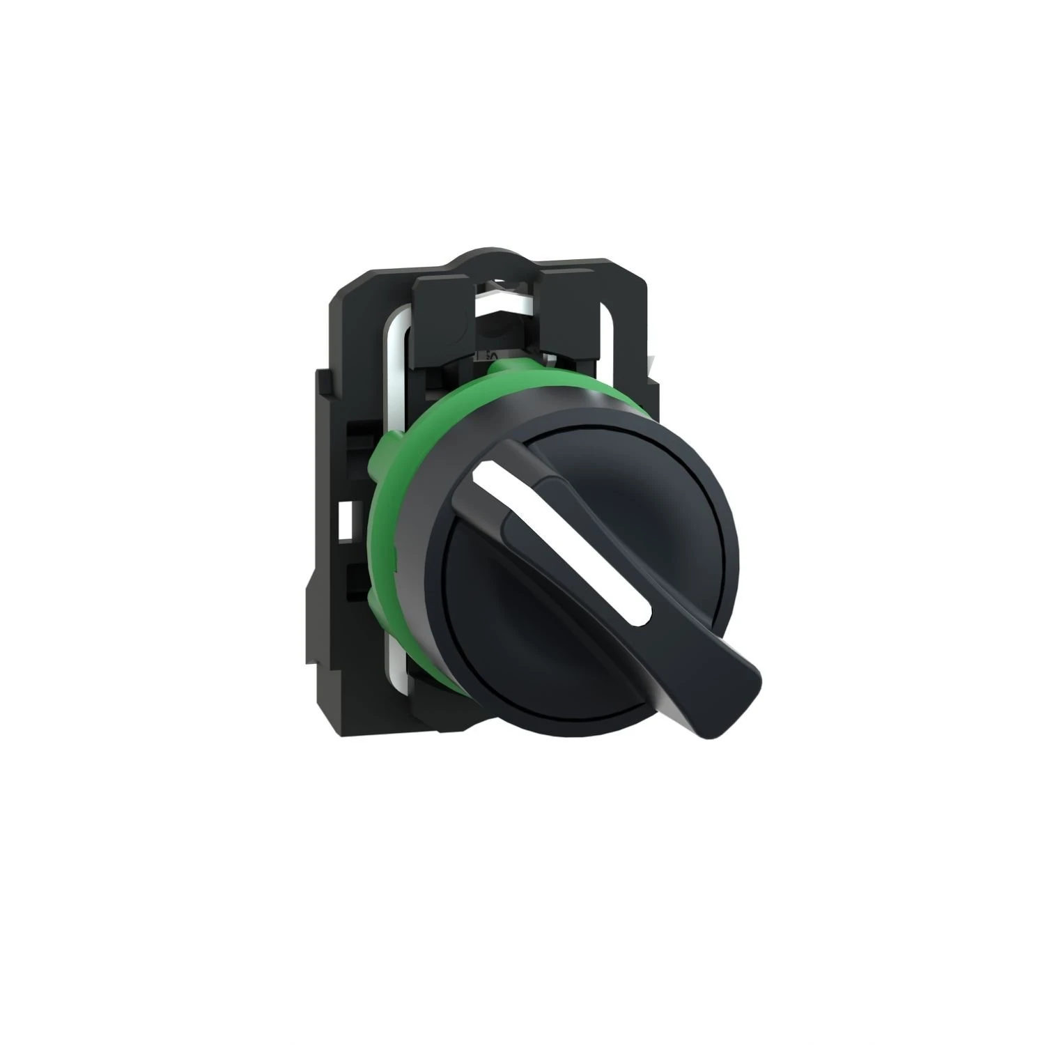 XB5AD21 Schneider Electric Commutateur sélecteur, Harmony XB5, plastique noir, 22 mm, 2 positions, fixe, 1NO