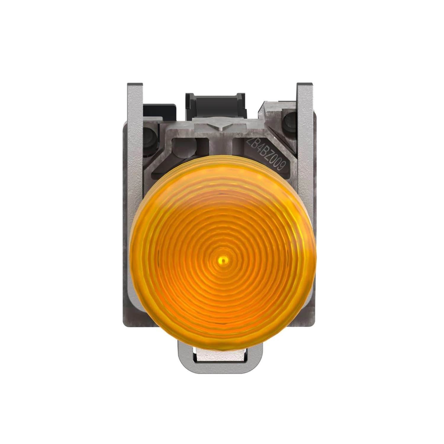 XB4BV65 Schneider Electric Pilot light, Harmony XB4, metal, orange, 22mm, plain lens with BA9s bulb, lt 250V