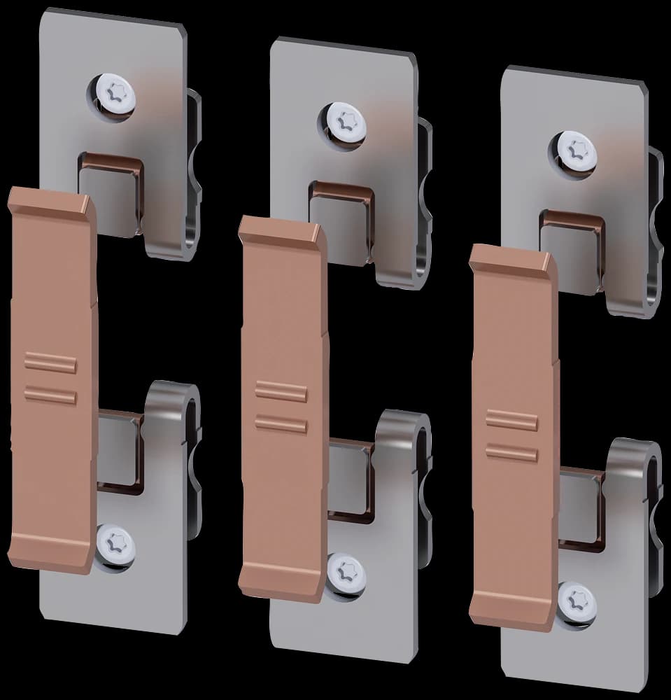 3RT1955-6A Siemens 3RT1055:n vaihtokosketinkappaleet koostuvat 3 liikkuvasta ja 6 kiinteästä koskettimesta asennusosien kanssa