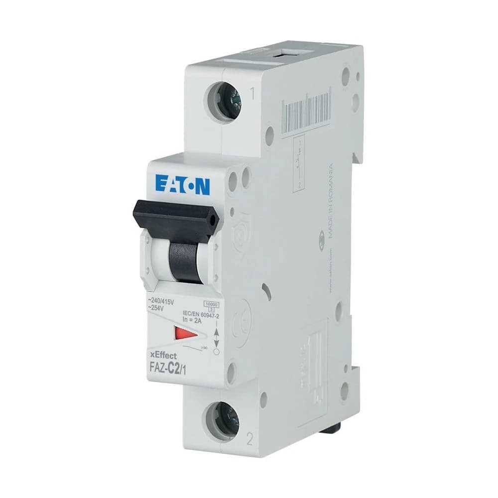 278549 EATON FAZ-C2/1 - Miniature circuit breaker (MCB), 2 A, 1p, characteristic: C
