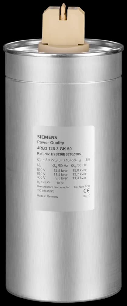 4RB2010-3EA50 Siemens Tehokondensaattori PHICAP MKP 400 V 1,0 kVAr