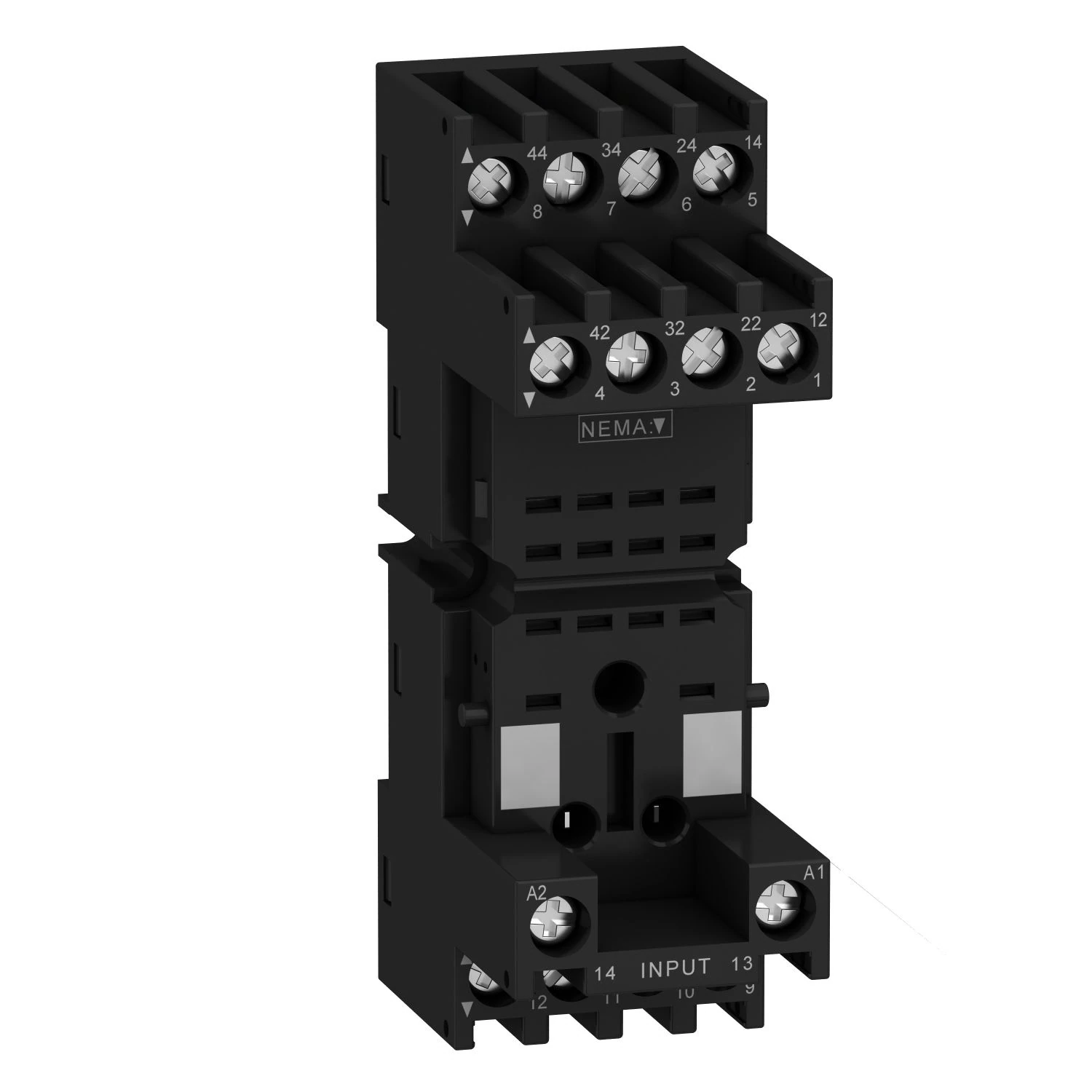 RXZE2M114M Schneider Electric socket, Harmony Electromechanical Relays, for RXM2 RXM4 relays, screw connec to rs, mixed contact