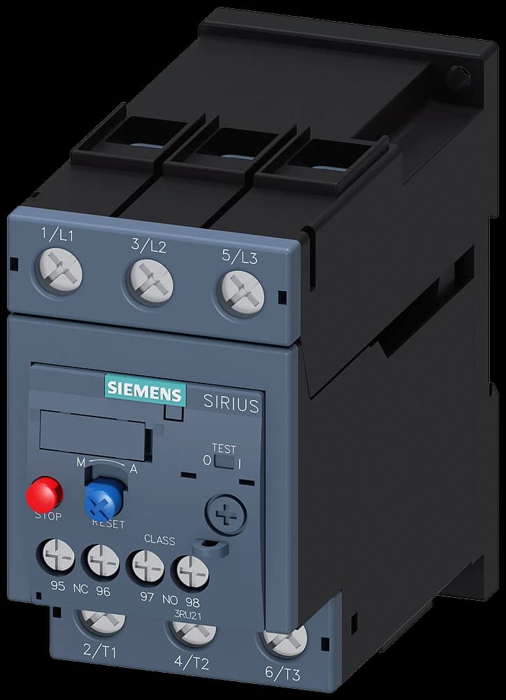 3RU2136-4FB1 Siemens Ylikuormitusrele 28...40 A Lämpö Moottorin suojaksi Koko S2, luokka 10 Erillinen asennus Päävirtapiiri: Ruuvi Apupiiri: Ruuvi Manuaalinen-Automaattinen palautus