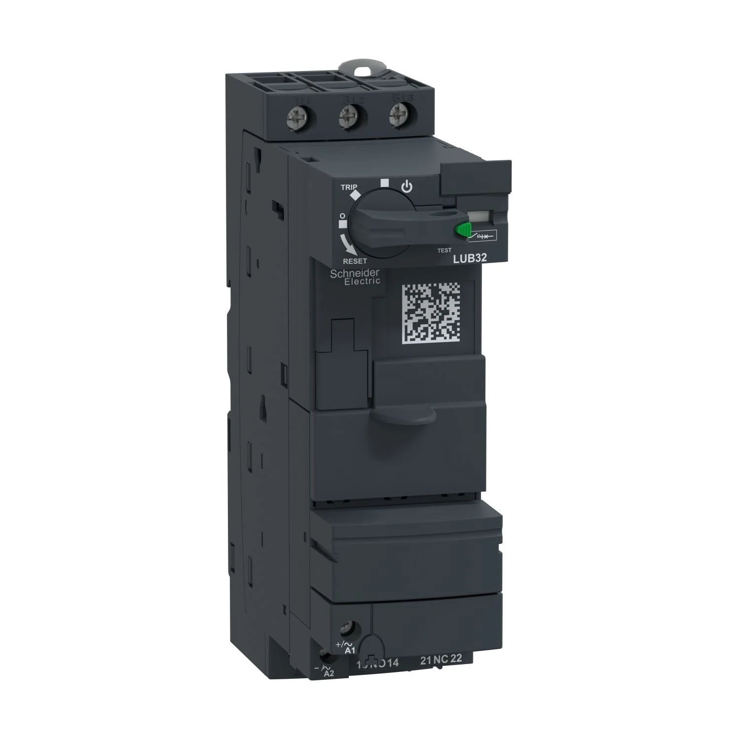 LUB32 Schneider Electric Base d'alimentation irréversible, TeSys Ultra, 3P, 1NO + 1NC, 32A, 690V