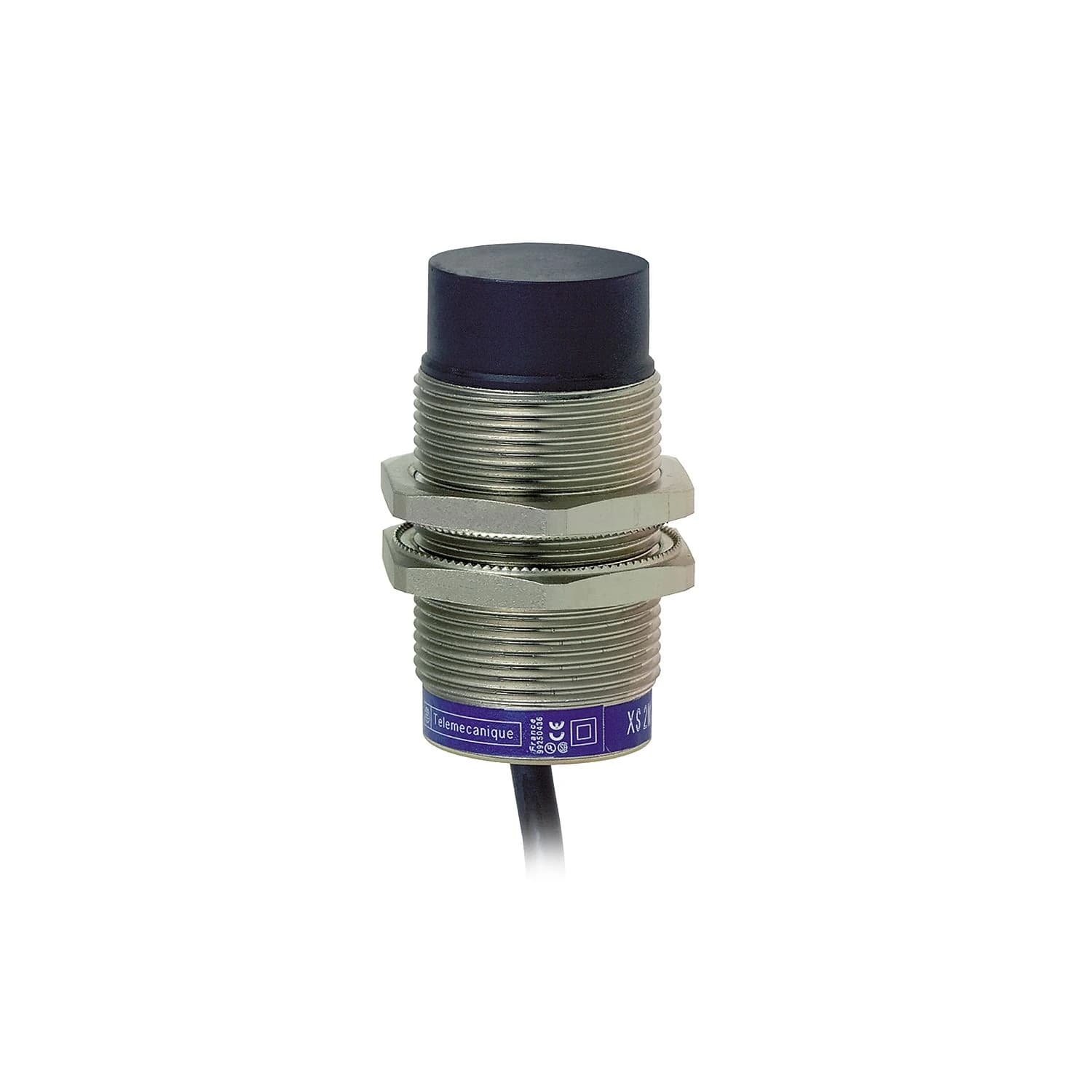 XS2M30KP340 Telemecanique inductive sensor XS2 M30, L63mm, brass, Sn15mm, 12..24 VDC, cable 2m