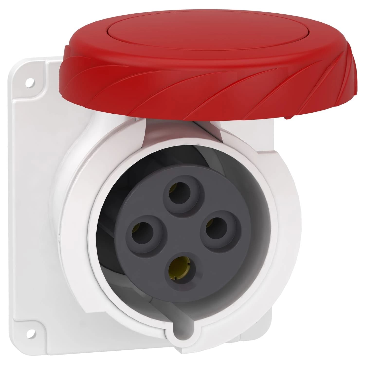 PKY32G734 Schneider Electric PratiKa socket - fast - straight - 32A - 3P + E - 380...415 V AC - panel