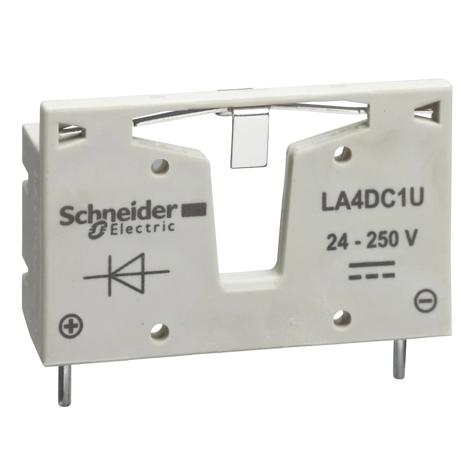 LA4DC1U Schneider Electric TeSys Deca, suppressor module, diodes, 12...250V DC