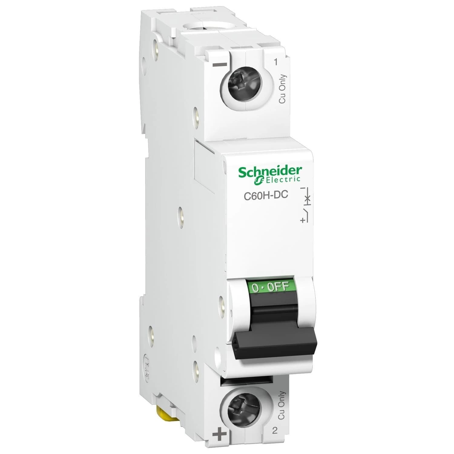 A9N61518 Schneider Electric Disjoncteur miniature (MCB), Acti9 C60H-DC, 1P, 50 A, courbe C, 6 kA