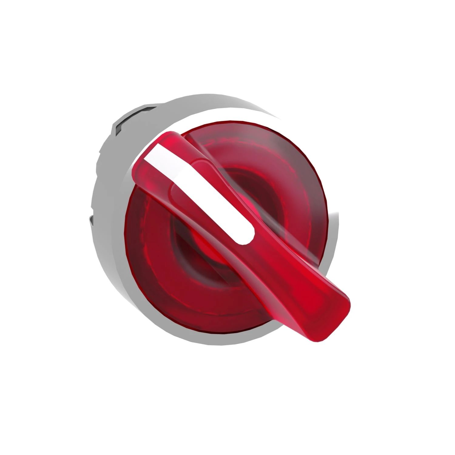 ZB4BK1243 Schneider Electric Head for illuminated selector switch, Harmony XB4, metal, red handle, 22mm, universal LED, 2 positions, stay put