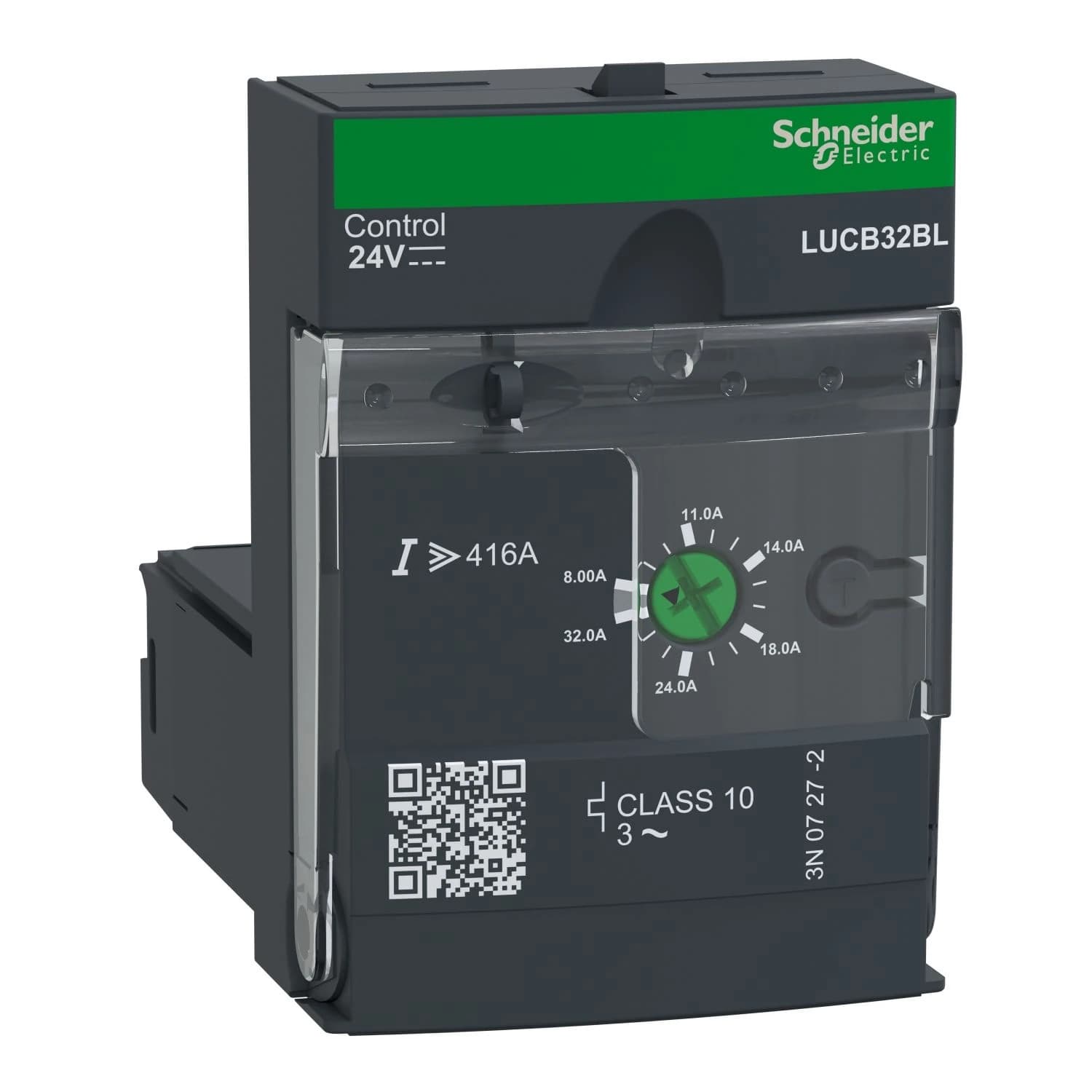 LUCB32BL Schneider Electric Advanced control unit, TeSys Ultra, 3P, 8 to 32A, 690VAC, protection & diagnostic, class 10, 24VDC coil