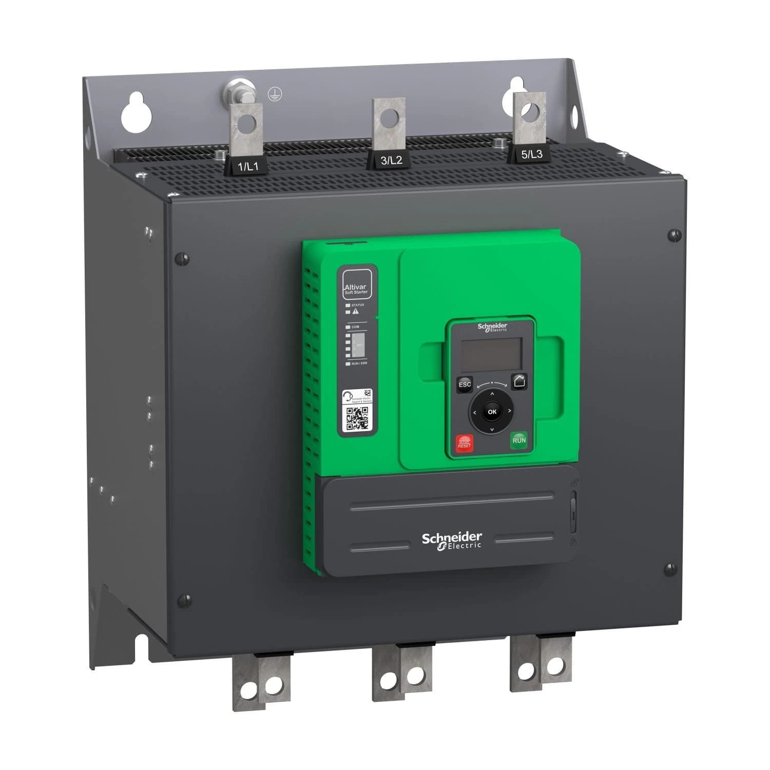ATS480C25Y Schneider Electric Soft starter, Altistart 480, 250A, 208 to 690V AC, control supply 110 to 230V AC