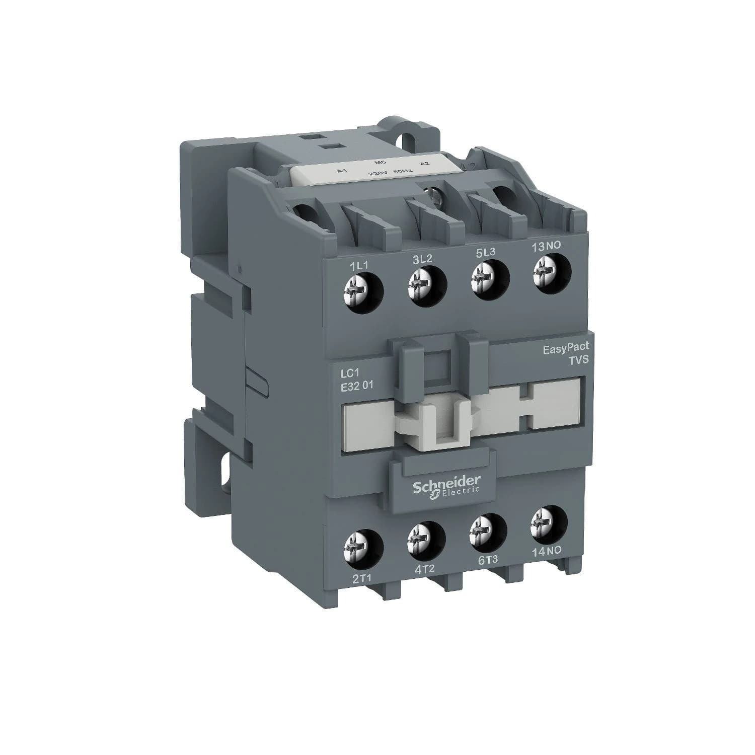 LC1E3201M5 Schneider Electric Schütz, Easy TeSys Control, LC1E, 3P (3NO), AC-3/AC-3e, <= 440 V, 32 A, 220 V AC-Spule, 50 Hz, 1 NC Hilfskontakt