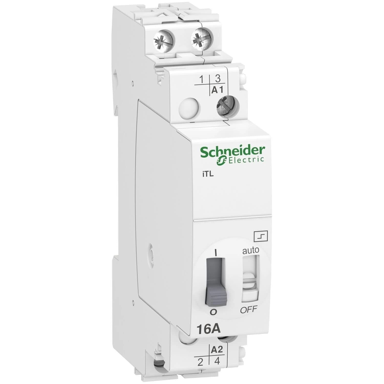 A9C30812 Schneider Electric impulse relay iTL - 2P - 2 NO - 16A - coil 110 VDC - 230...240 VAC 50/60Hz