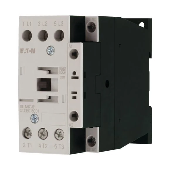 277040 EATON DILM17-01(24V50/60HZ) - Contactor, 3 pole, 380 V 400 V 7.5 kW, 1 NC, 24 V 50/60 Hz, AC operation, Screw terminals