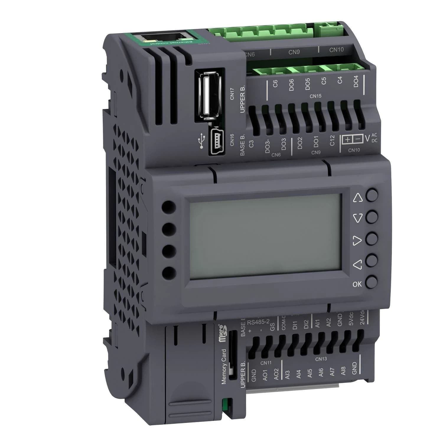 TM172PDG18R Schneider Electric Controller, Modicon M171/M172/M173, performance, display, 18 IO, Ethernet, Modbus