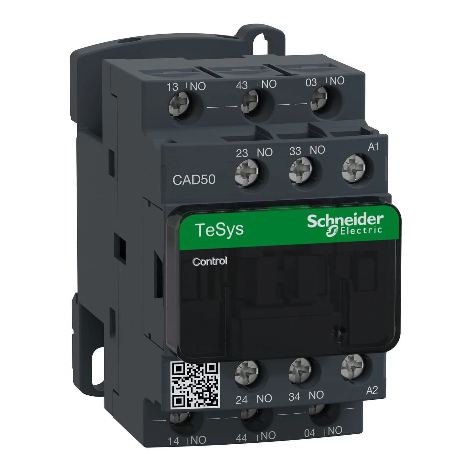 CAD50B7 Schneider Electric Control relay, TeSys Deca, 5NO, 0 to 690V, 24VAC 50/60Hz standard coil, screw clamp