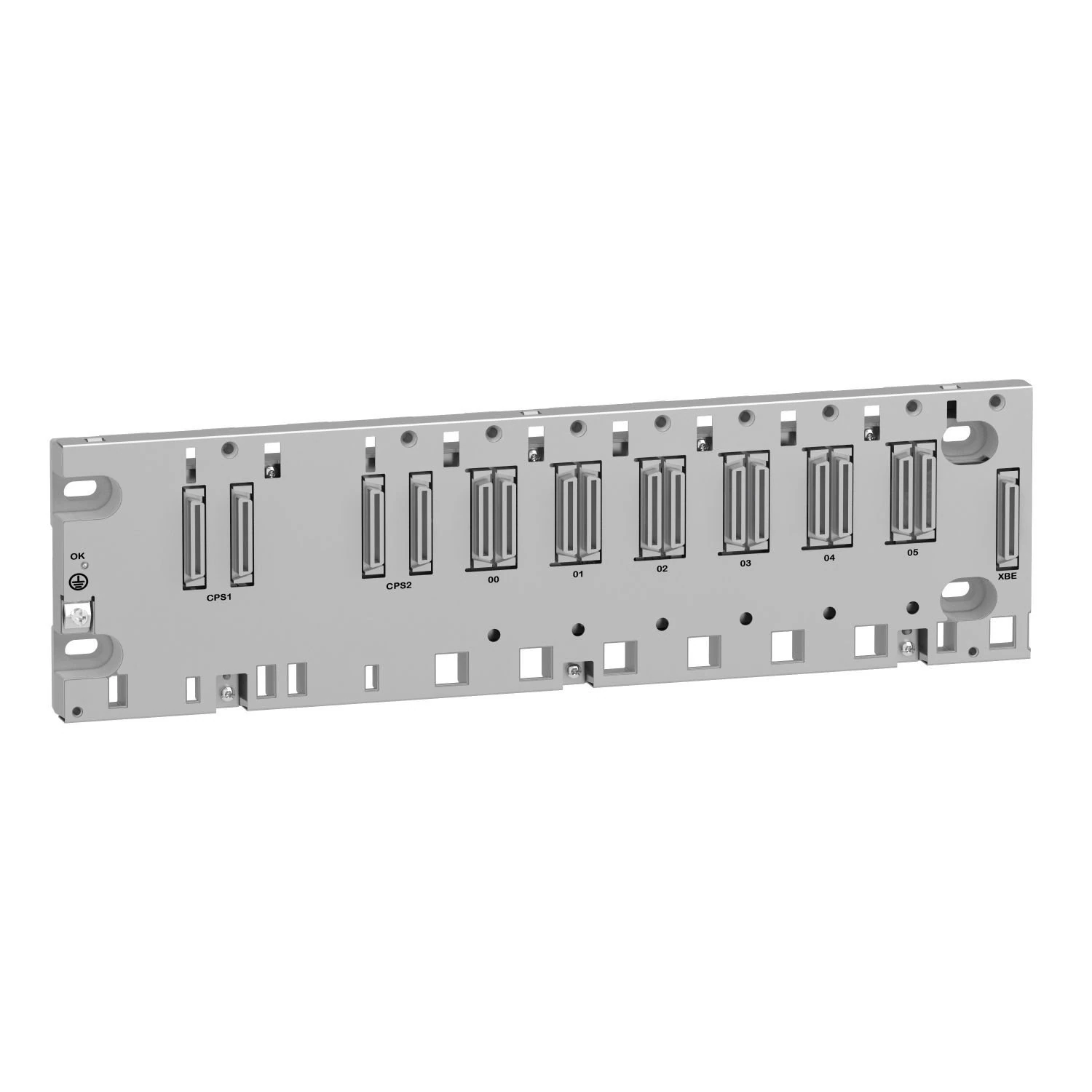 BMEXBP0602 Schneider Electric backplane rack, Modicon X80, 6 slots, redundant Ethernet backplane