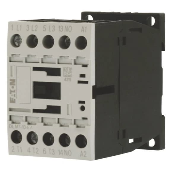190026 EATON DILM7-10-EA(24VDC) - Contactor, 3 pole, 380 V 400 V 3 kW, 1 N/O, 24 V DC, DC operation, Screw terminals